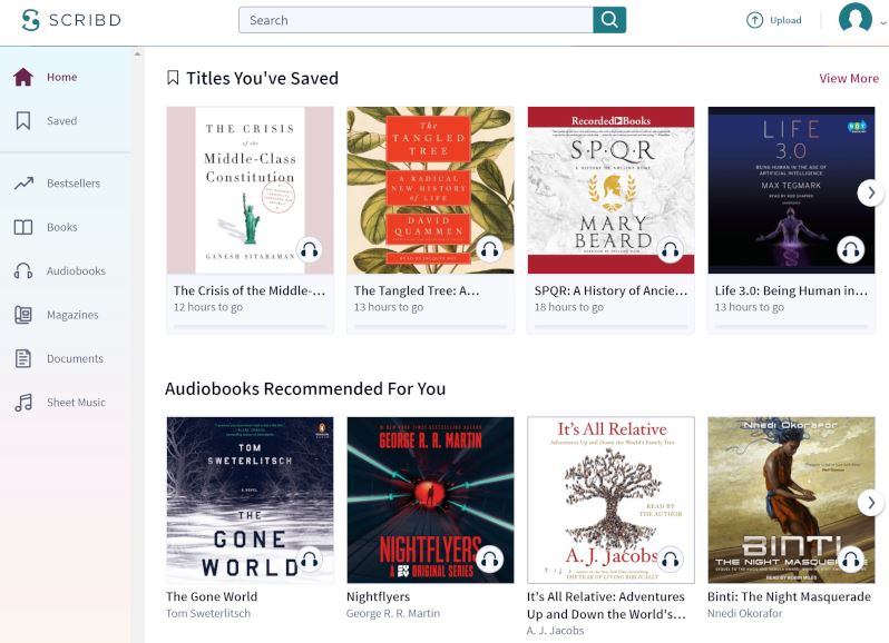 Scribd vs kindle