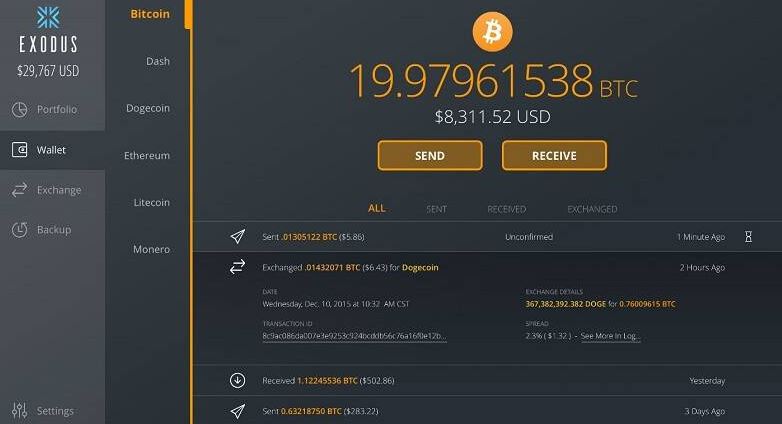 Exodus vs Metamask