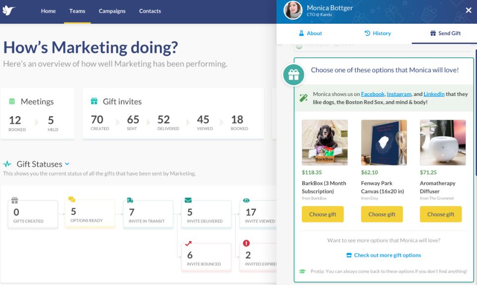 Sendoso vs Alyce: which tool for sales engagement is best for you?