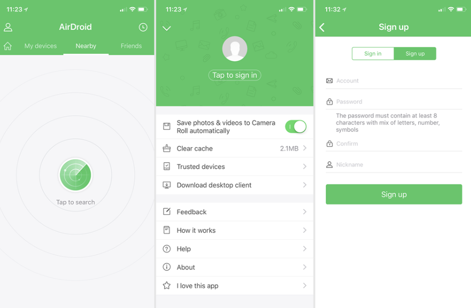 Airdroid vs Airmirror
