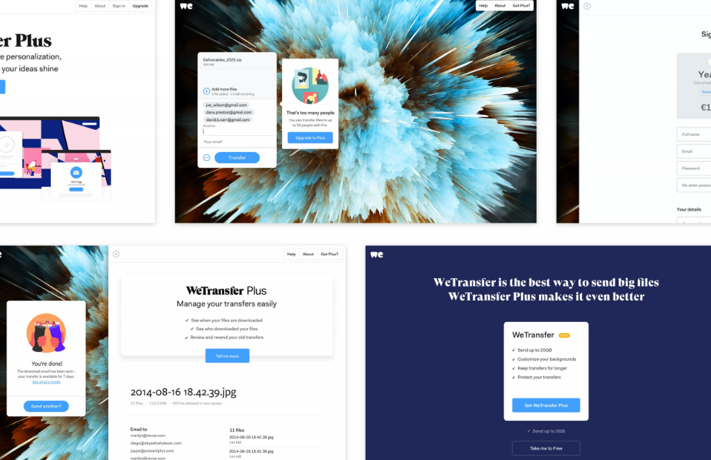 Wetransfer vs Sendgb