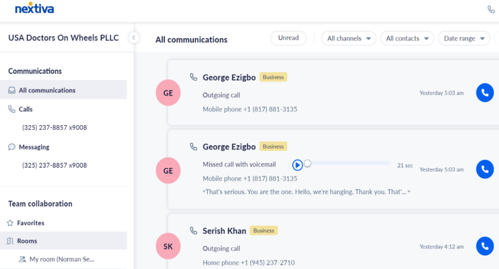 Nextiva vs 3CX