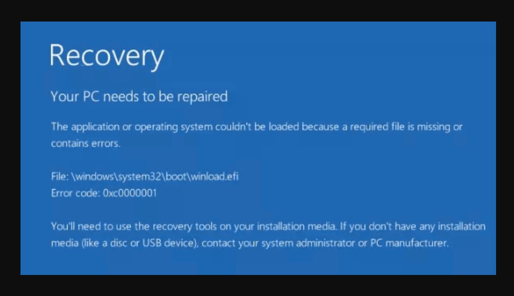 How to Fix "Error Code 0xc0000001" issue on Windows 10/11