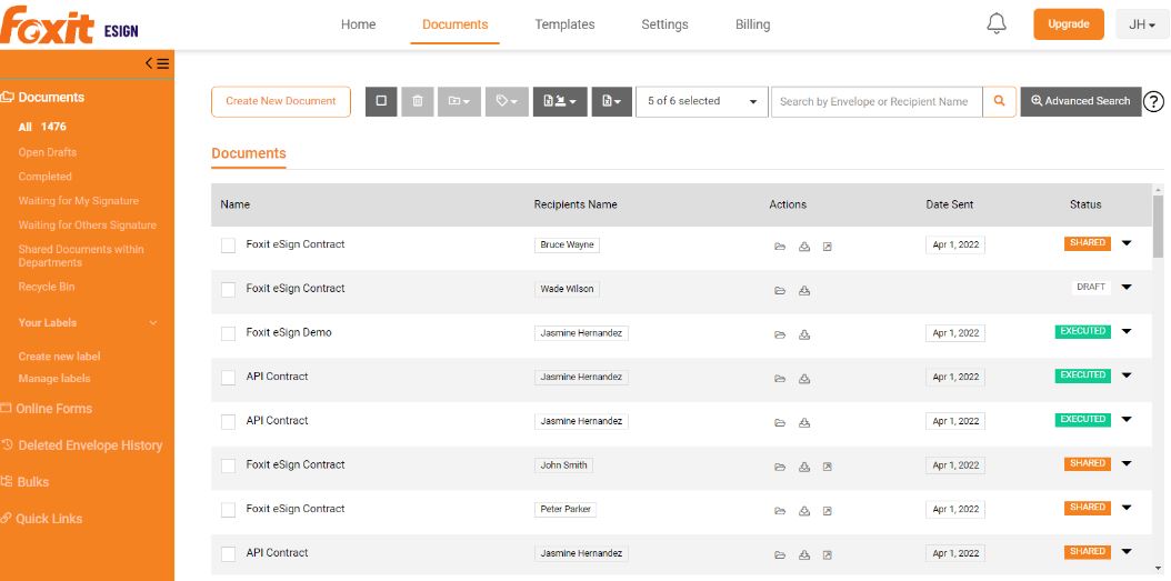 Foxit eSign review: great electronic signature solution