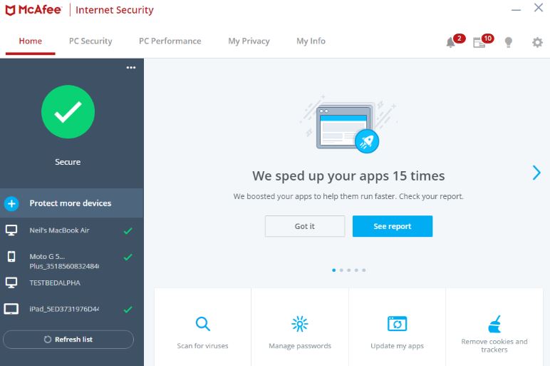 Mcafee vs Windows Defender