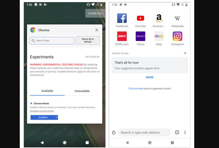 How to Relocate Chrome Address Bar on Android