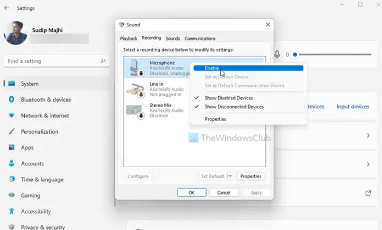 How to Fix 'Voice Recorder not working' issue in Windows 11/10