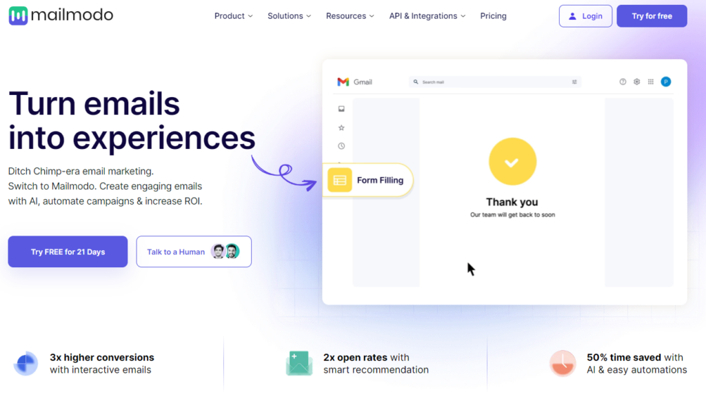 Mailmodo review
