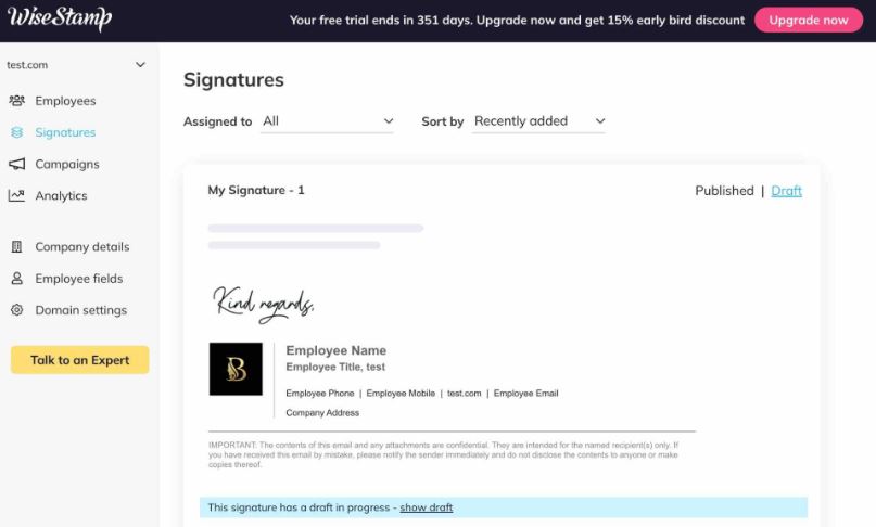 Exclaimer vs Wisestamp