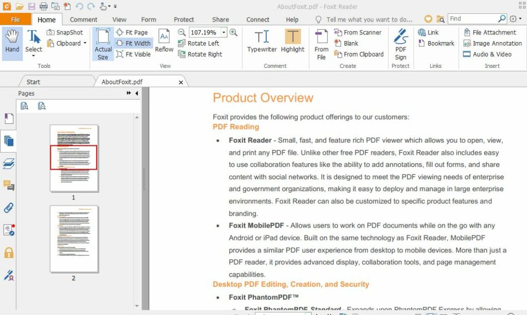Foxit PDF Reader review