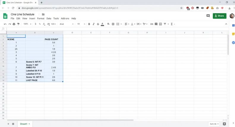 How to Set Print Area in Google Sheets