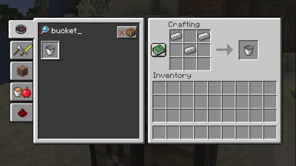 How to Make a bucket in Minecraft