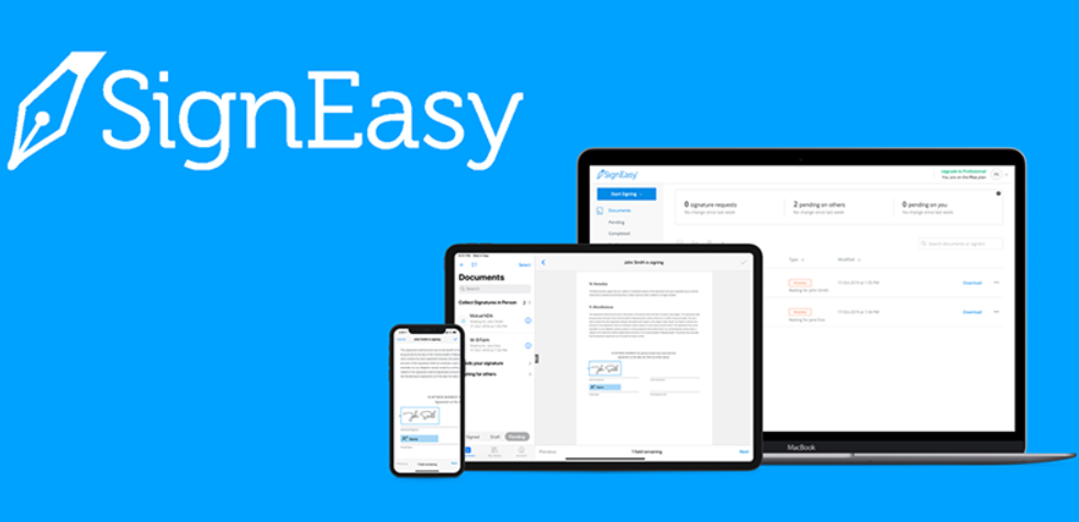 Signeasy vs Docusign: click and sign