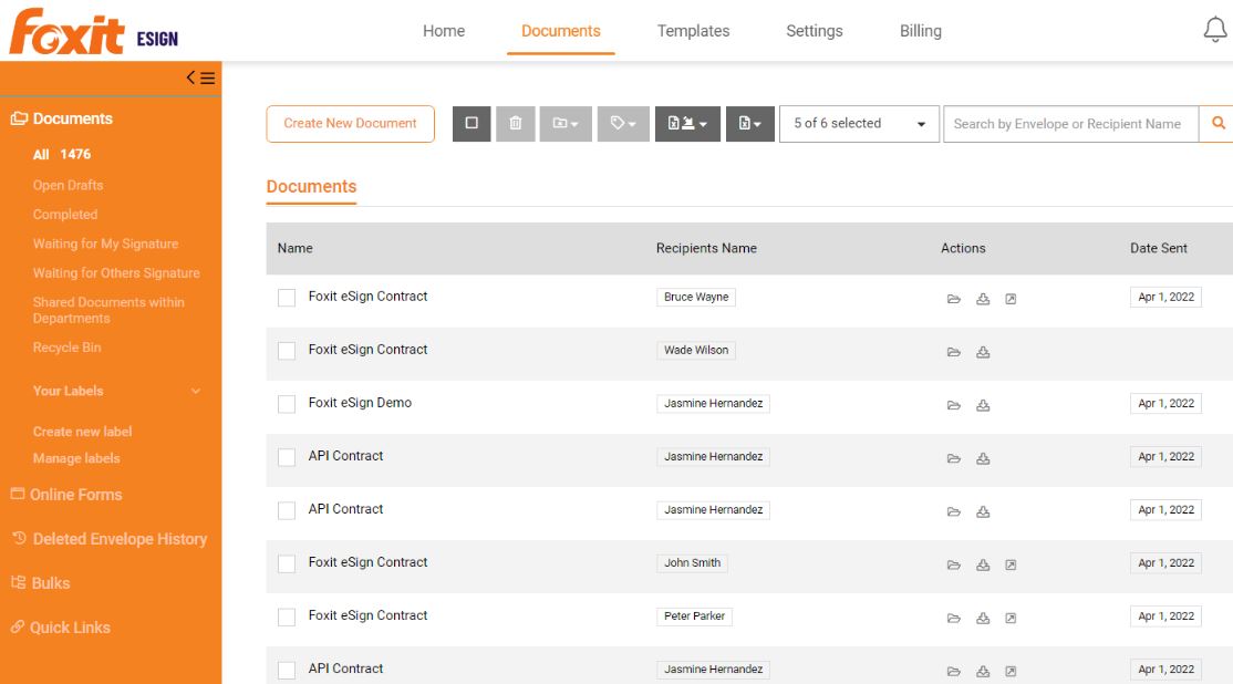 Adobe Sign vs Foxit Esign: trusted e-signatures, simplified