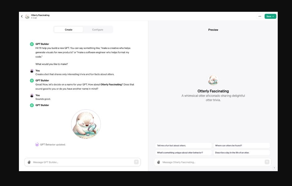 How to create custom GPTs in ChatGPT