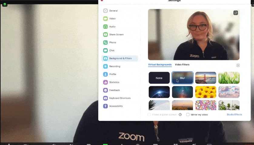 How to Blur the Background in Zoom