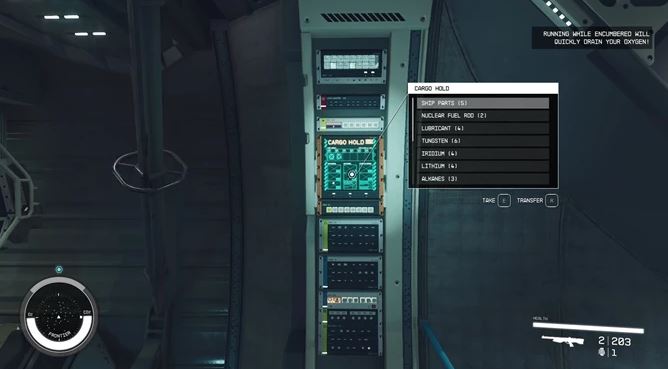 Starfield: How to Check Ship Inventory