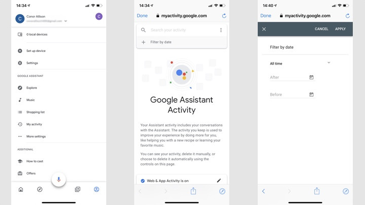 How to View and Delete Google Assistant History