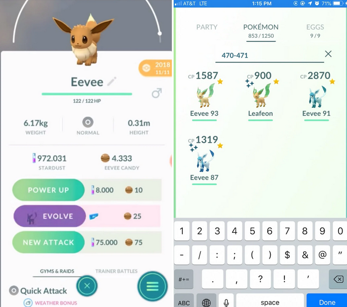 How to evolve Eevee in Pokemon Go