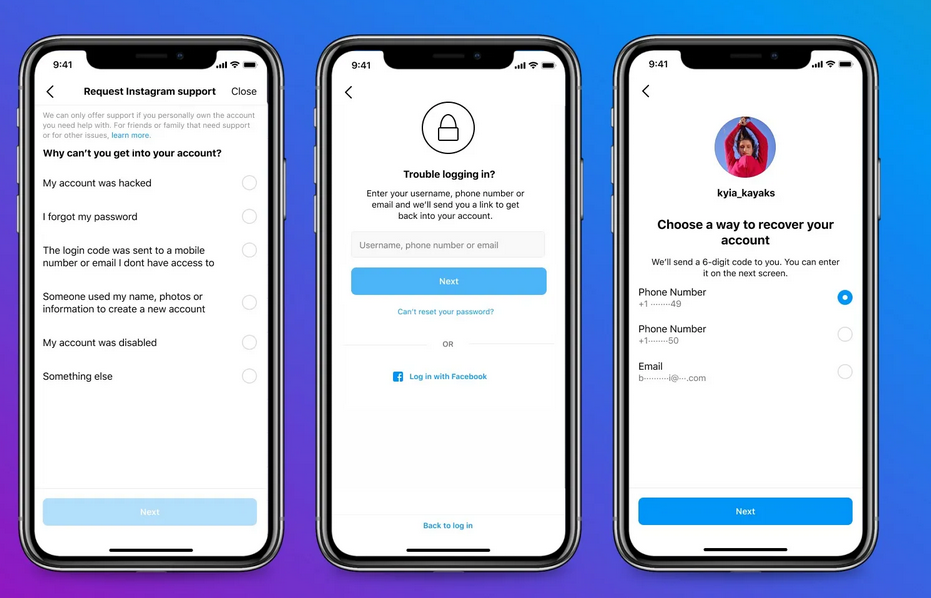 How to reset Instagram password from any device