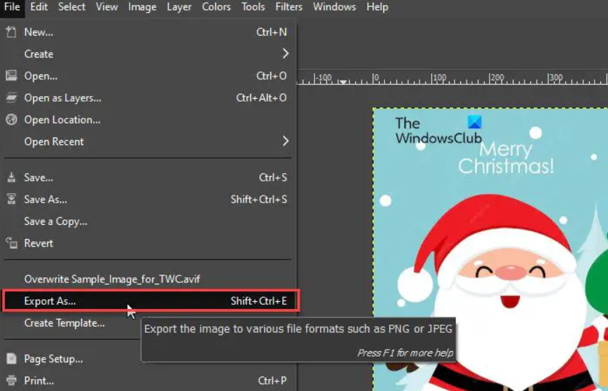 How to convert AVIF to PNG or JPG