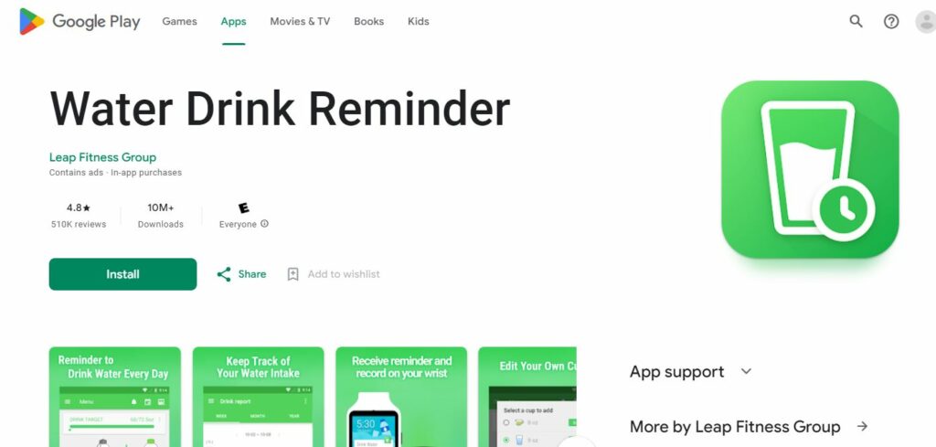 Best Water Reminder App for Android