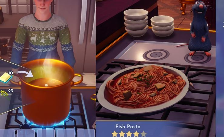 How to make Fish Pasta in Disney Dreamlight Valley