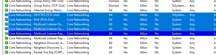 How to remove duplicate Windows Firewall rules