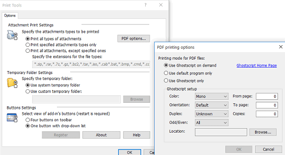 How to print all Attachments in Outlook
