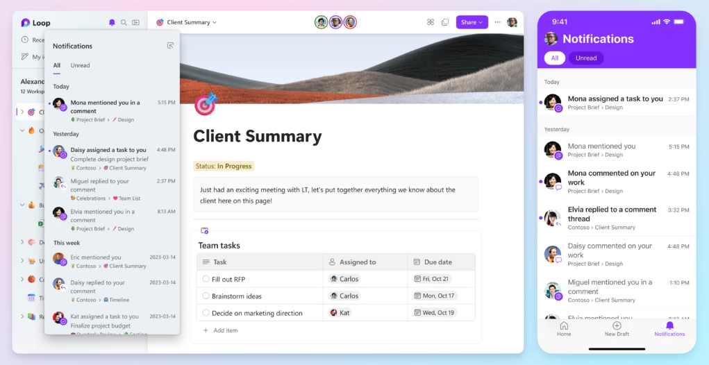 How to use Microsoft Loop in Outlook and Teams