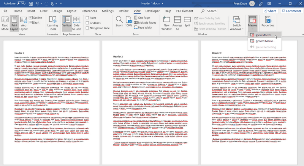 How to duplicate a Page in Word