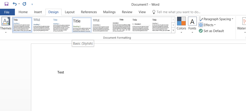 How to Fix 'No Design tab' issue in Word 365 or Word Online
