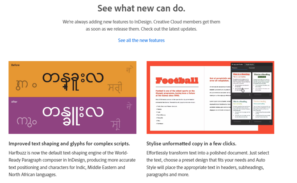 Microsoft Word vs Adobe Indesign