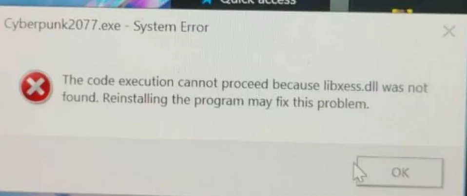 How to Fix “libxess.dll” Error in Windows