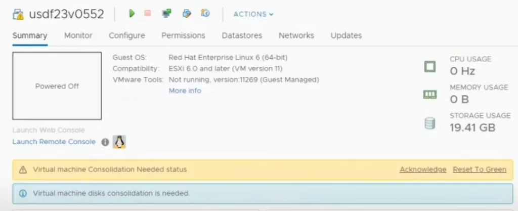 How to Fix 'Virtual Machine Disk Consolidation Is Needed' issue
