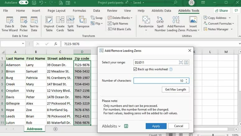 How to Remove Leading Zeros in Excel