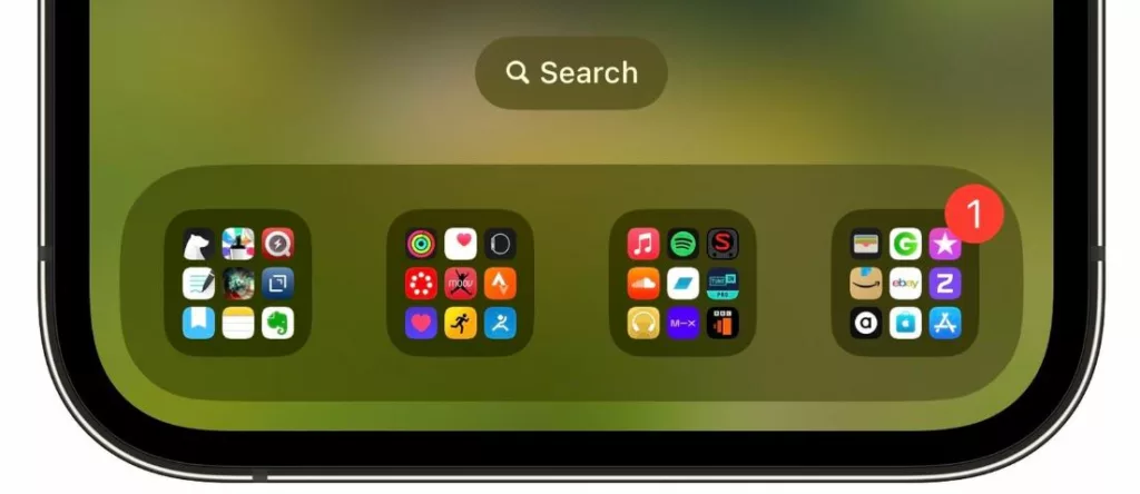 How to remove the search from Home screen in your iPhone