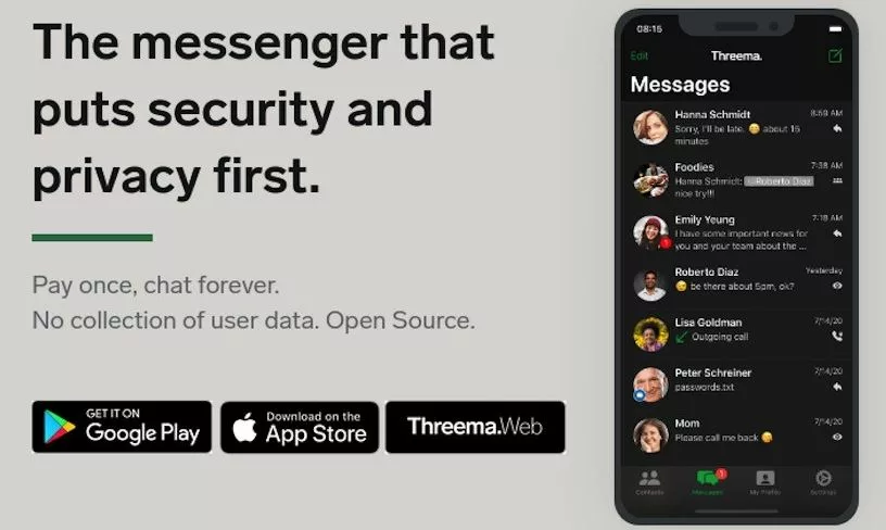 Threema vs Telegram