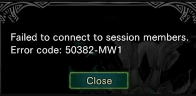 How to Fix "Monster Hunter World Error Code 50382-MW1" issue