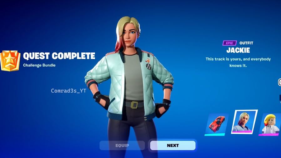 How to Earn Jackie in Rocket Racing in Fortnite Skins