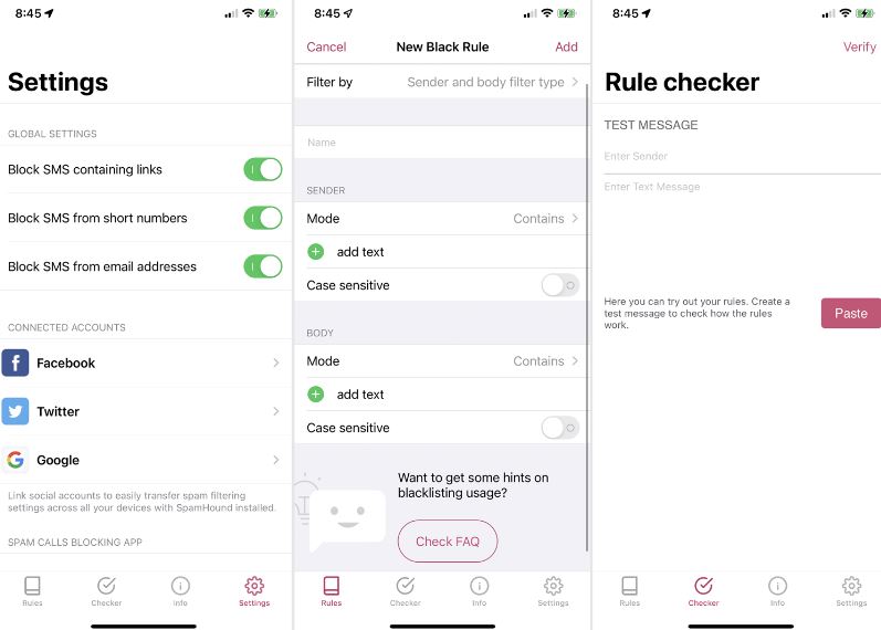 How to block spam text messages on Smartphone