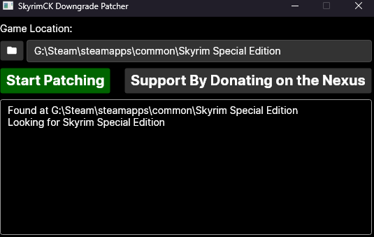 How To Fix 'Skyrim Downgrade Patcher Not Working' issue
