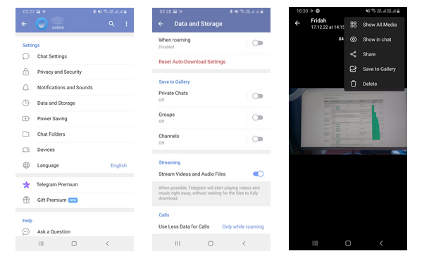 How to stop Telegram save images to phone gallery