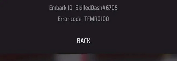 How to fix "error code TFMR0100" issue in The Finals