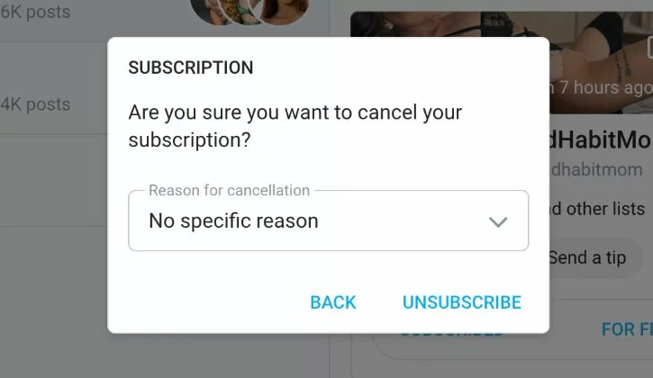How to Cancel an OnlyFans Subscription