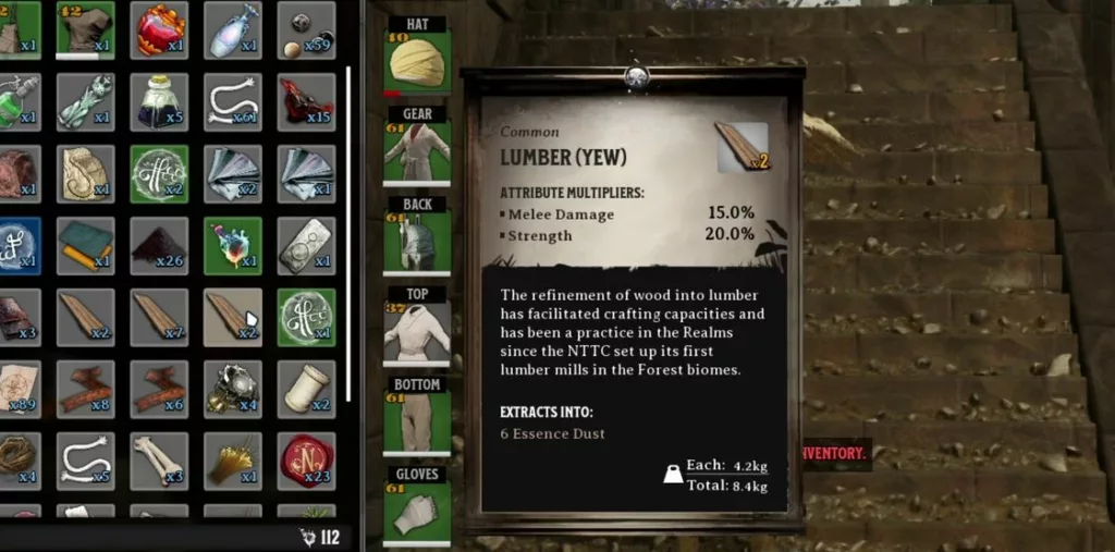 How to get Yew Lumber in Nightingale
