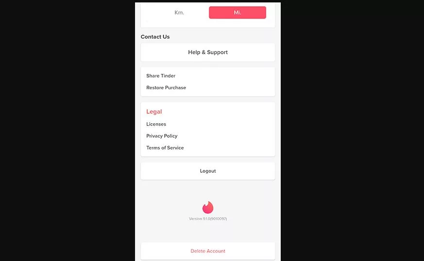 How to Reset Tinder Account