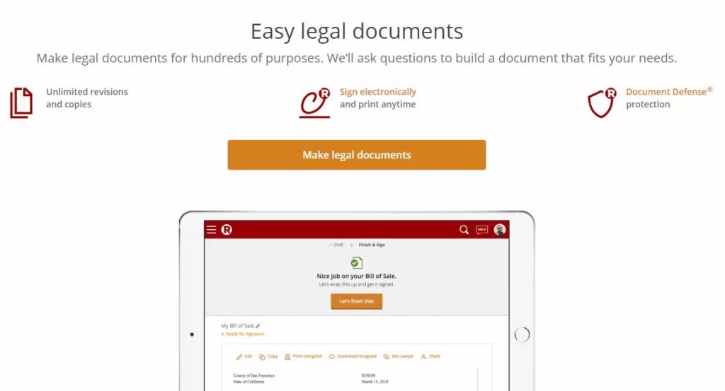 Rocket Lawyer review