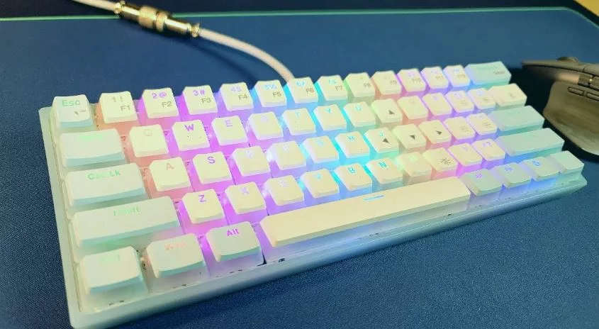 Deal: 60% Percent Keyboard, WK61 Mechanical RGB Wired Gaming Keyboard - Save 36% and Get it for $34.99!