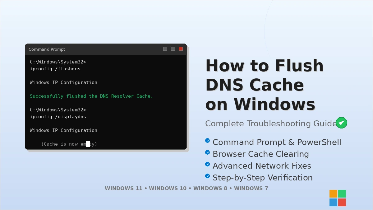 How to Flush DNS Cache on Windows: A Complete Troubleshooting Guide